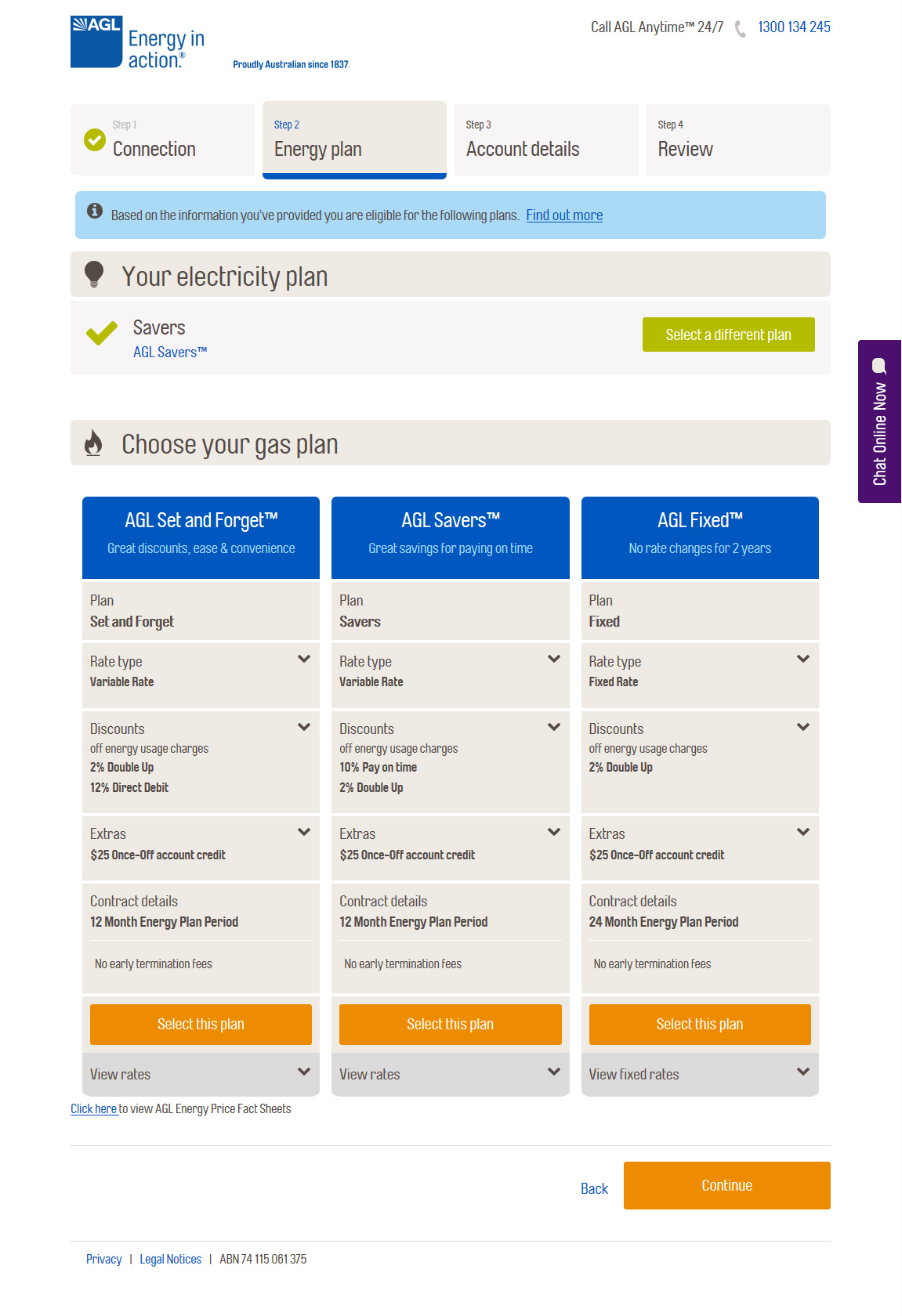 AGL - Sign-up application redesign